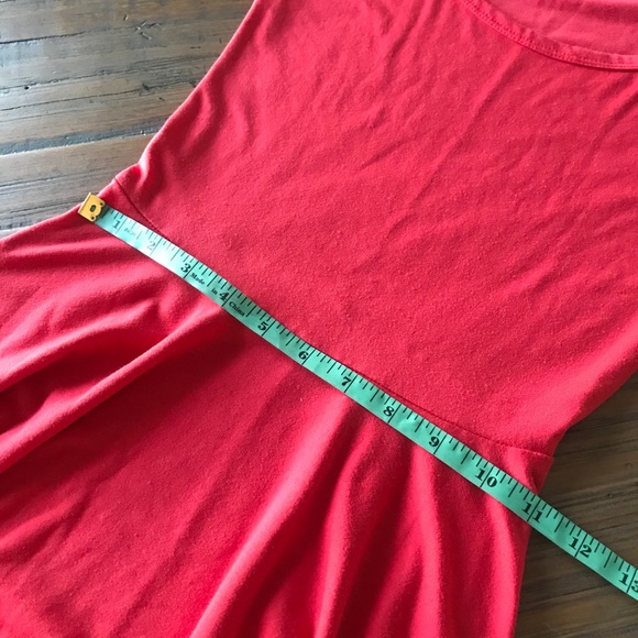 LuLaRoe XXS Nicole dress- solid salmon pink/coral - Picture 9 of 16